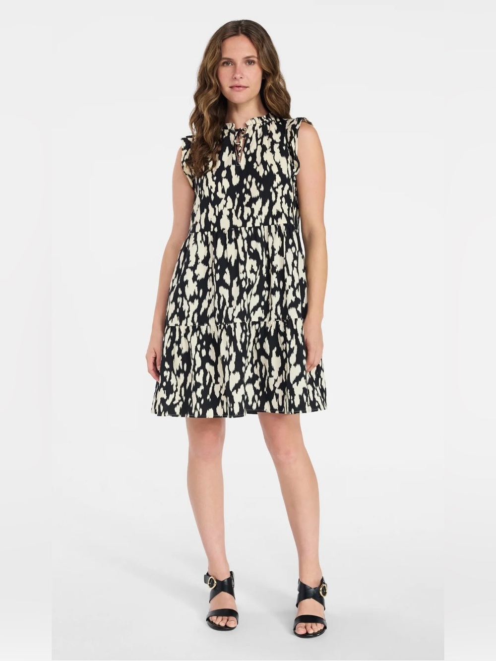 NWT Time and Tru Flutter sleeve cotton mini Dress
